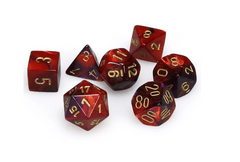MINI GEMINI 7-DIE SET PURPLE-RED/GOLD